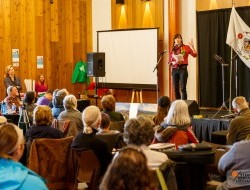 Yukoners gather in March 2017 to mark the milestone of the Peel reaching the Supreme Court of Canada - 